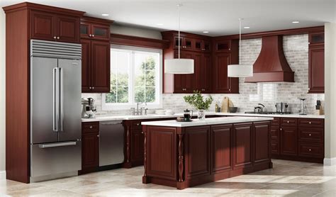 stainless steel kitchen cabinets cherry colors|updated kitchen with cherry cabinets.